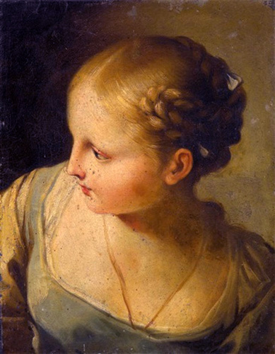 girl with braided hair